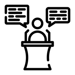 opening remarks cutline icon