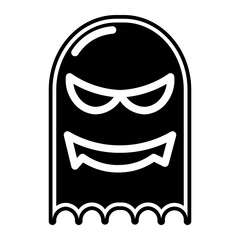 horror show genre glyph icon