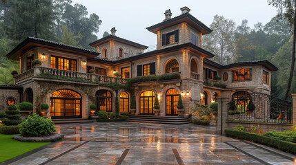 Beautiful New House outside