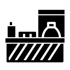 snack place glyph icon