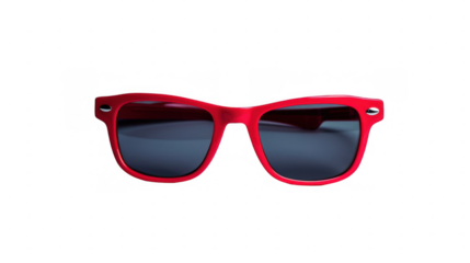 Minimalist Red Sunglasses