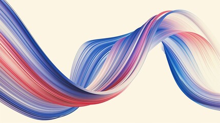 3D Abstract Dynamic Curved Multicolor Lines Gradient Background