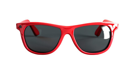 Minimalist Red Sunglasses