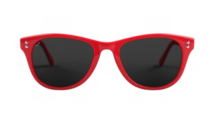 Minimalist Red Sunglasses