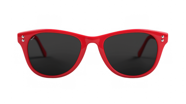 Minimalist Red Sunglasses