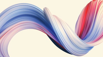 3D Abstract Dynamic Curved Multicolor Lines Gradient Background