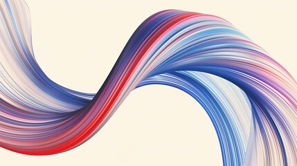 3D Abstract Dynamic Curved Multicolor Lines Gradient Background