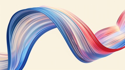 3D Abstract Dynamic Curved Multicolor Lines Gradient Background