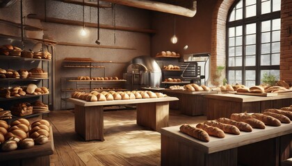Fototapeta premium bakery in the bakery
