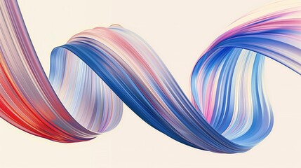3D Abstract Dynamic Curved Multicolor Lines Gradient Background