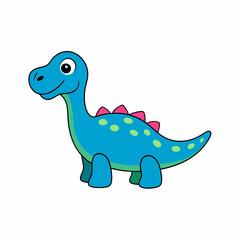 a cute and colorful dinosaur