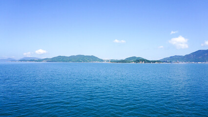 小豆島行きフェリーの風景