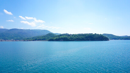 小豆島行きフェリーの風景