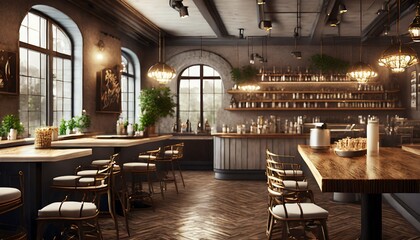Fototapeta premium interior of a bar