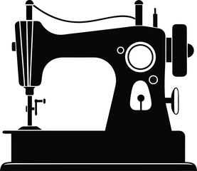 sewing machine illustration.sewing, fabric, machine, fashion, needle, craft, textile, industry, clothing,machinery, manufacture,