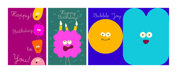 Delightful birthday cards with whimsical characters and cheerful messages, perfect for spreading joy.