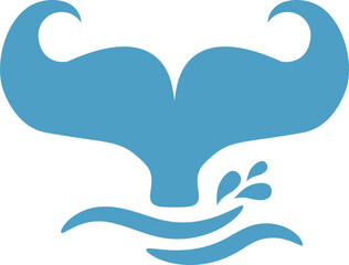 Whale Tail Vector Graphic 