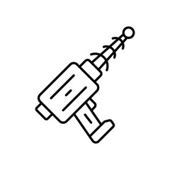 laser line icon with white background vector stock illustration