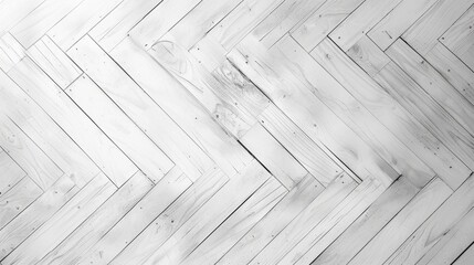 Seamless texture of white parquet floor laid in a herringbone pattern