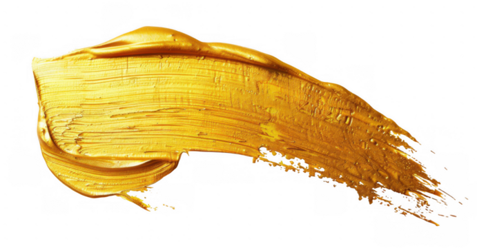 Gold Paint Stroke
