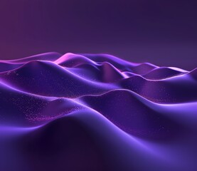 Obraz premium dark purple background glowing soft elements, vaporwave colors, gradient glowing effect