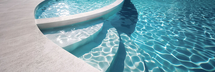 Water background. Swimming  pool and style life