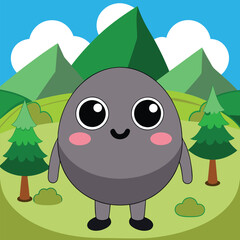 different types of cartoon people / animals vector art illustration  