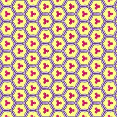 Geometric Hexagon Honeycomb Seamless Pattern