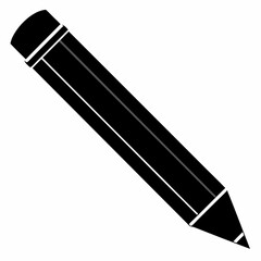 pencil Black silhouette