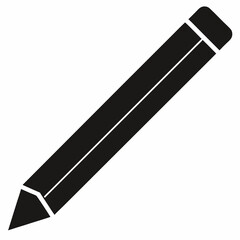 pencil Black silhouette