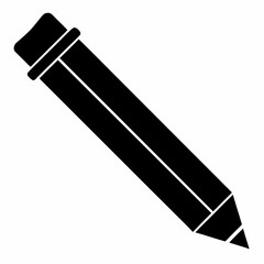 pencil Black silhouette