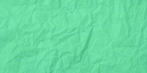 Crumpled and creased paper poster texture background vector. Light green crumpled paper texture pattern.