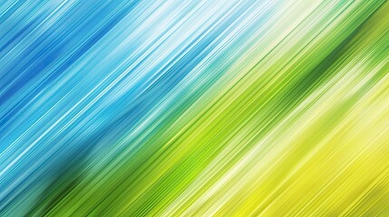 Abstract diagonal motion blur background transitioning from blue to green to yellow, ideal for wallpapers, backgrounds, and design projects.