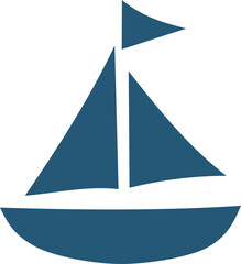 Sailboat Graphic Illustration 