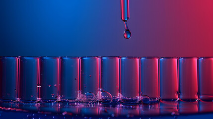 test tubes medical science laboratory chemical liquid testing experiment scientific research chemistry doctor futuristic technology advanced innovation pharmaceutical biotechnology 