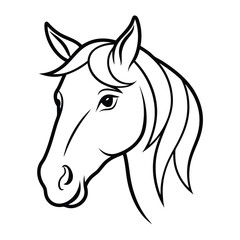 Horse Silhouette Vector Illustration
