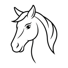 Horse Silhouette Vector Illustration

