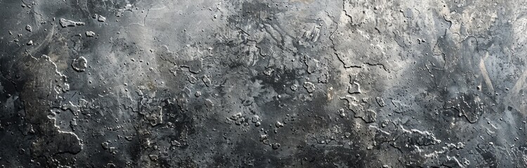 Fototapeta premium Close Up Texture of Gray Concrete Wall With Uneven Surface