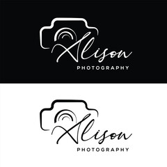 Dark logo for photographers