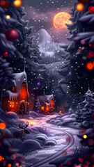 Fototapeta premium Emerald Holiday Background