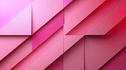 Pink Geometric Shapes on Background