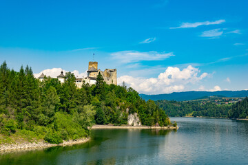 Niedzica Castle on a sunny day