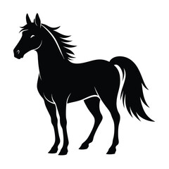 Horse Silhouette Vector Illustration
