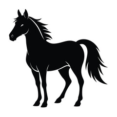 Horse Silhouette Vector Illustration
