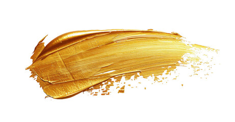 Gold Paint Stroke