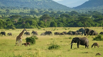 Fototapeta premium African Savanna Wildlife