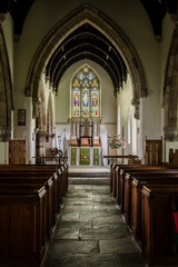 Fototapeta premium All Saints Church - Hovingham - English Church - North Yorkshire