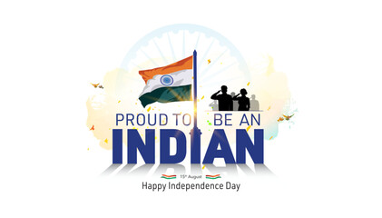 Happy Independence day of india. Indian people celebrating Independence day.