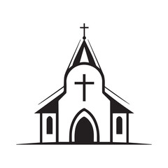 Church icon Vector Image isolated on white background