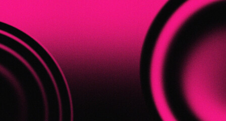 Pink noise gradient background, grainy dark texture, retro banner design with copy space